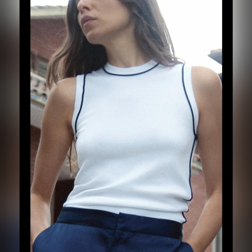 ZARA sleeveless top, L